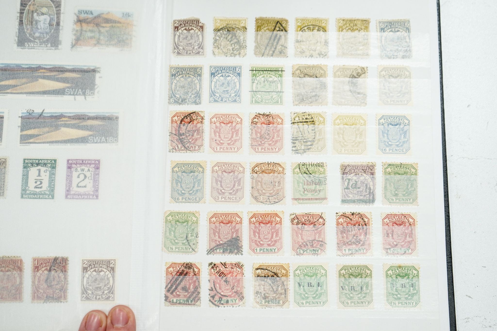 World stamps in stock books Great Britain from GVI onwards, Germany, British commonwealth, British Africa